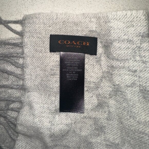 Grey Coach Scarf - Picture 3 of 3